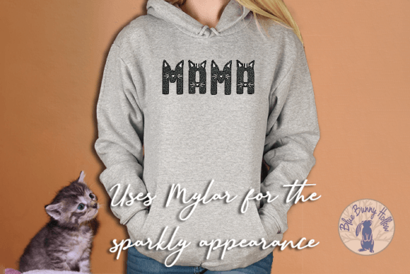 Cat Mama Embroidery Design