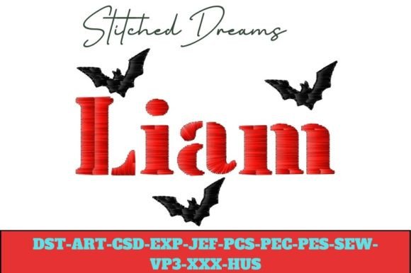 Liam: Halloween Embroidery Design